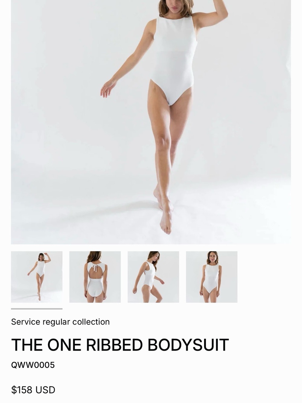 Women’s White Scoop Neck Bodysuit - Sleek Everyday Layering